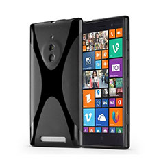 Coque Silicone Souple Vague X-Line pour Nokia Lumia 830 Noir