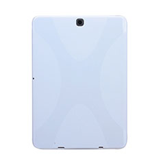 Coque Silicone Souple Vague X-Line pour Samsung Galaxy Tab S2 8.0 SM-T710 SM-T715 Blanc