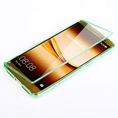 Coque Transparente Integrale Silicone Souple Portefeuille pour Huawei Mate 8 Vert