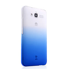 Coque Transparente Rigide Degrade pour Huawei Ascend GX1 Bleu