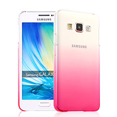 Coque Transparente Rigide Degrade pour Samsung Galaxy A3 SM-300F Rose