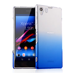 Coque Transparente Rigide Degrade pour Sony Xperia Z1 L39h Bleu