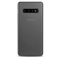 Coque Ultra Fine Mat Rigide Housse Etui Transparente P01 pour Samsung Galaxy S10 5G Gris