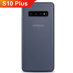 Coque Ultra Fine Mat Rigide Housse Etui Transparente P01 pour Samsung Galaxy S10 Plus Bleu
