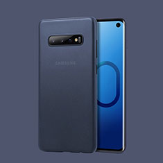 Coque Ultra Fine Mat Rigide Housse Etui Transparente pour Samsung Galaxy S10 5G Bleu