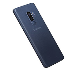 Coque Ultra Fine Mat Rigide Housse Etui Transparente pour Samsung Galaxy S9 Plus Bleu