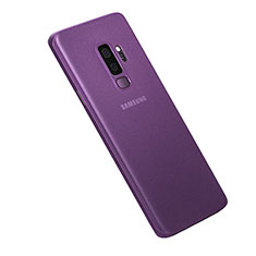 Coque Ultra Fine Mat Rigide Housse Etui Transparente pour Samsung Galaxy S9 Plus Violet