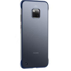Coque Ultra Fine Plastique Rigide Etui Housse Transparente H01 pour Huawei Mate 20 Pro Bleu
