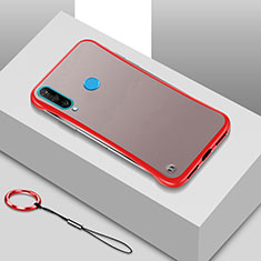 Coque Ultra Fine Plastique Rigide Etui Housse Transparente H01 pour Huawei P30 Lite Rouge