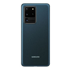 Coque Ultra Fine Plastique Rigide Etui Housse Transparente H01 pour Samsung Galaxy S20 Ultra 5G Bleu