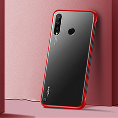 Coque Ultra Fine Plastique Rigide Etui Housse Transparente H02 pour Huawei P30 Lite XL Rouge