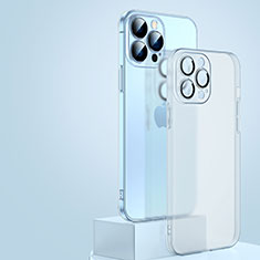 Coque Ultra Fine Plastique Rigide Etui Housse Transparente QC1 pour Apple iPhone 14 Pro Blanc