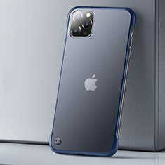 Coque Ultra Fine Plastique Rigide Etui Housse Transparente U01 pour Apple iPhone 11 Pro Bleu