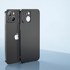 Coque Ultra Fine Plastique Rigide Etui Housse Transparente U01 pour Apple iPhone 13 Mini Noir