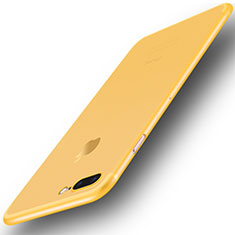 Coque Ultra Fine Plastique Rigide Etui Housse Transparente U01 pour Apple iPhone 8 Plus Jaune