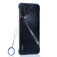 Coque Ultra Fine Plastique Rigide Etui Housse Transparente U01 pour Huawei Nova 6 Bleu