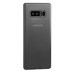 Coque Ultra Fine Plastique Rigide Etui Housse Transparente U01 pour Samsung Galaxy Note 8 Duos N950F Gris