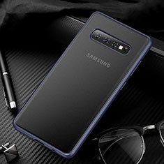 Coque Ultra Fine Plastique Rigide Etui Housse Transparente U01 pour Samsung Galaxy S10 5G Bleu