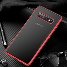 Coque Ultra Fine Plastique Rigide Etui Housse Transparente U01 pour Samsung Galaxy S10 5G Rouge