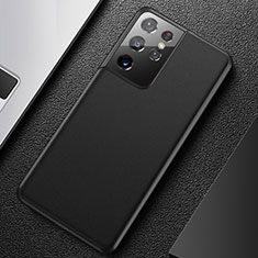 Coque Ultra Fine Plastique Rigide Etui Housse Transparente U01 pour Samsung Galaxy S21 Ultra 5G Noir