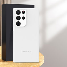 Coque Ultra Fine Plastique Rigide Etui Housse Transparente U01 pour Samsung Galaxy S24 Ultra 5G Blanc