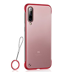 Coque Ultra Fine Plastique Rigide Etui Housse Transparente U01 pour Xiaomi Mi 9 Lite Rouge