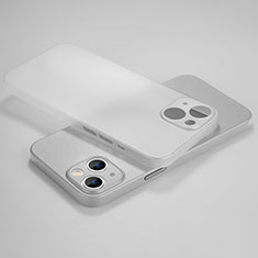 Coque Ultra Fine Plastique Rigide Etui Housse Transparente U02 pour Apple iPhone 13 Mini Blanc