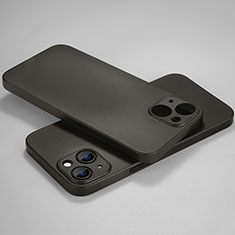 Coque Ultra Fine Plastique Rigide Etui Housse Transparente U02 pour Apple iPhone 13 Mini Noir