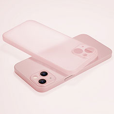 Coque Ultra Fine Plastique Rigide Etui Housse Transparente U02 pour Apple iPhone 13 Mini Rose