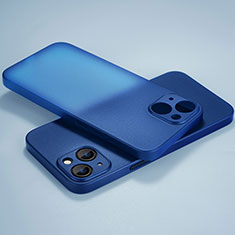 Coque Ultra Fine Plastique Rigide Etui Housse Transparente U02 pour Apple iPhone 14 Bleu