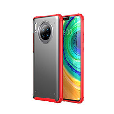 Coque Ultra Fine Plastique Rigide Etui Housse Transparente U02 pour Huawei Mate 30 Pro 5G Rouge