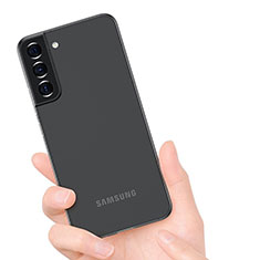 Coque Ultra Fine Plastique Rigide Etui Housse Transparente U02 pour Samsung Galaxy S21 FE 5G Noir