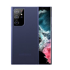 Coque Ultra Fine Plastique Rigide Etui Housse Transparente U03 pour Samsung Galaxy S23 Ultra 5G Bleu