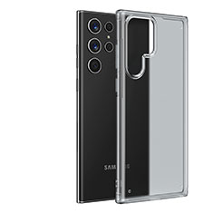 Coque Ultra Fine Plastique Rigide Etui Housse Transparente U04 pour Samsung Galaxy S21 Ultra 5G Blanc