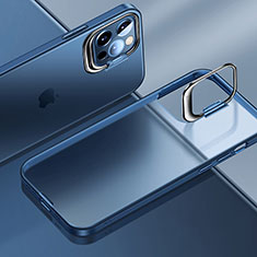 Coque Ultra Fine Plastique Rigide Etui Housse Transparente U08 pour Apple iPhone 13 Pro Max Bleu