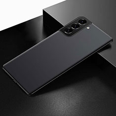 Coque Ultra Fine Plastique Rigide Etui Housse Transparente W01 pour Samsung Galaxy S21 5G Noir