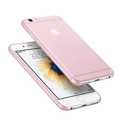 Coque Ultra Fine Plastique Rigide Transparente pour Apple iPhone 6 Plus Rose