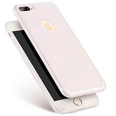 Coque Ultra Fine Plastique Rigide Transparente pour Apple iPhone 8 Plus Blanc