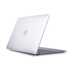 Coque Ultra Fine Plastique Rigide Transparente pour Apple MacBook 12 pouces Blanc