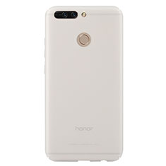 Coque Ultra Fine Plastique Rigide Transparente pour Huawei Honor V9 Blanc