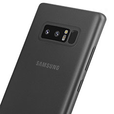 Coque Ultra Fine Plastique Rigide Transparente pour Samsung Galaxy Note 8 Duos N950F Noir