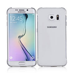 Coque Ultra Fine Plastique Rigide Transparente pour Samsung Galaxy S6 Edge SM-G925 Blanc