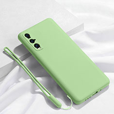 Coque Ultra Fine Silicone Souple 360 Degres Housse Etui C01 pour Oppo Find X2 Cyan