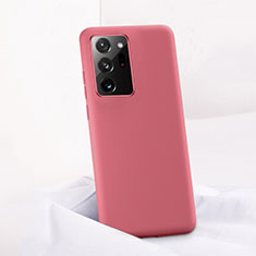 Coque Ultra Fine Silicone Souple 360 Degres Housse Etui C01 pour Samsung Galaxy Note 20 Ultra 5G Vin Rouge