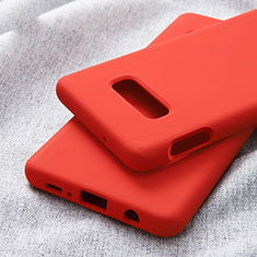 Coque Ultra Fine Silicone Souple 360 Degres Housse Etui C01 pour Samsung Galaxy S10e Rouge