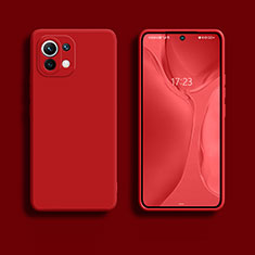 Coque Ultra Fine Silicone Souple 360 Degres Housse Etui C01 pour Xiaomi Mi 11 5G Rouge