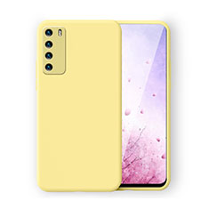 Coque Ultra Fine Silicone Souple 360 Degres Housse Etui C02 pour Huawei Honor Play4 5G Jaune