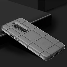 Coque Ultra Fine Silicone Souple 360 Degres Housse Etui C02 pour OnePlus 7T Pro Argent