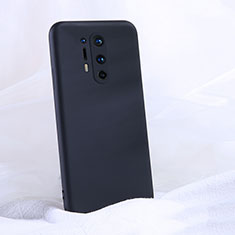 Coque Ultra Fine Silicone Souple 360 Degres Housse Etui C02 pour OnePlus 8 Pro Noir