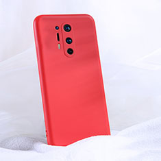 Coque Ultra Fine Silicone Souple 360 Degres Housse Etui C02 pour OnePlus 8 Pro Rouge